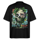 Persephi, Totenkopf, 1st | Blaster, Oversize Bio T-Shirt, Unisex - Schwarz