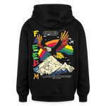 Susanoo, Adler, 1st | Freshhood, Oversized Unisex Hoodie - Schwarz