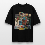 Baranê, Fernseher, 1st | Blaster, Oversize Bio T-Shirt, Unisex - Schwarz