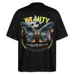 Harith, Schmetterling, 1st | Blaster, Oversize Bio T-Shirt, Unisex - Schwarz