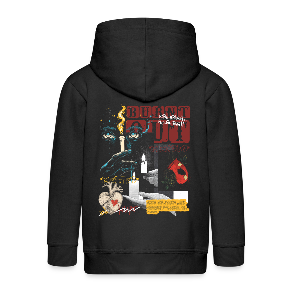 Athenia, Kerze, 1st | Kinder Zip Hoodie - Schwarz