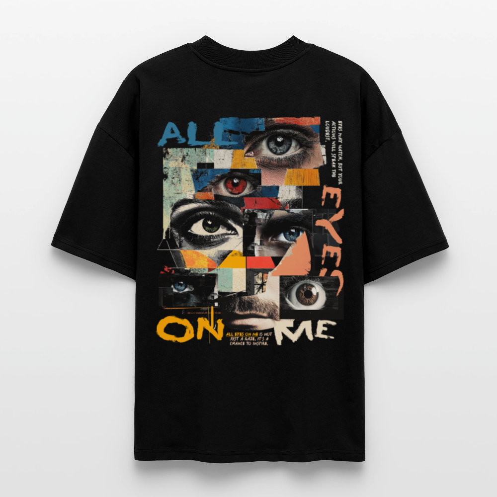 Hachiman, Augen, 1st | Blaster, Oversize Bio T-Shirt, Unisex - Schwarz
