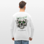 Gliesaron, Totenkopf, 1st | Roller, Unisex Bio-Sweatshirt - Weiß