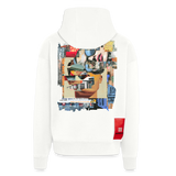 Seraphion, Gesichter, 1st | Heavyweight Oversized Bio Zip Hoodie, Unisex - OFF WHITE