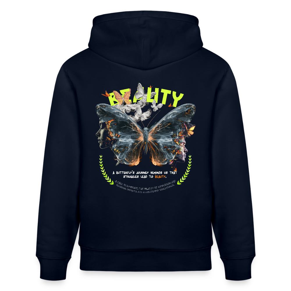 Harith, Schmetterling, 1st | Cruiser, Unisex Bio-Hoodie - Navy