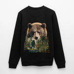 Ghadab, Bär, 1st | Roller, Unisex Bio-Sweatshirt - Schwarz