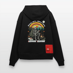 Tethyan, Skelet, 1st | Heavyweight Oversized Bio Hoodie, Unisex - SOLID BLACK