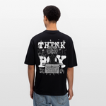 Nyxan, Gehirn, 1st | Breezy, Oversized Unisex T-Shirt - Schwarz