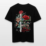 Loreley, Rose, 1st | Essential, Relaxed Fit Unisex Bio T-Shirt - Schwarz
