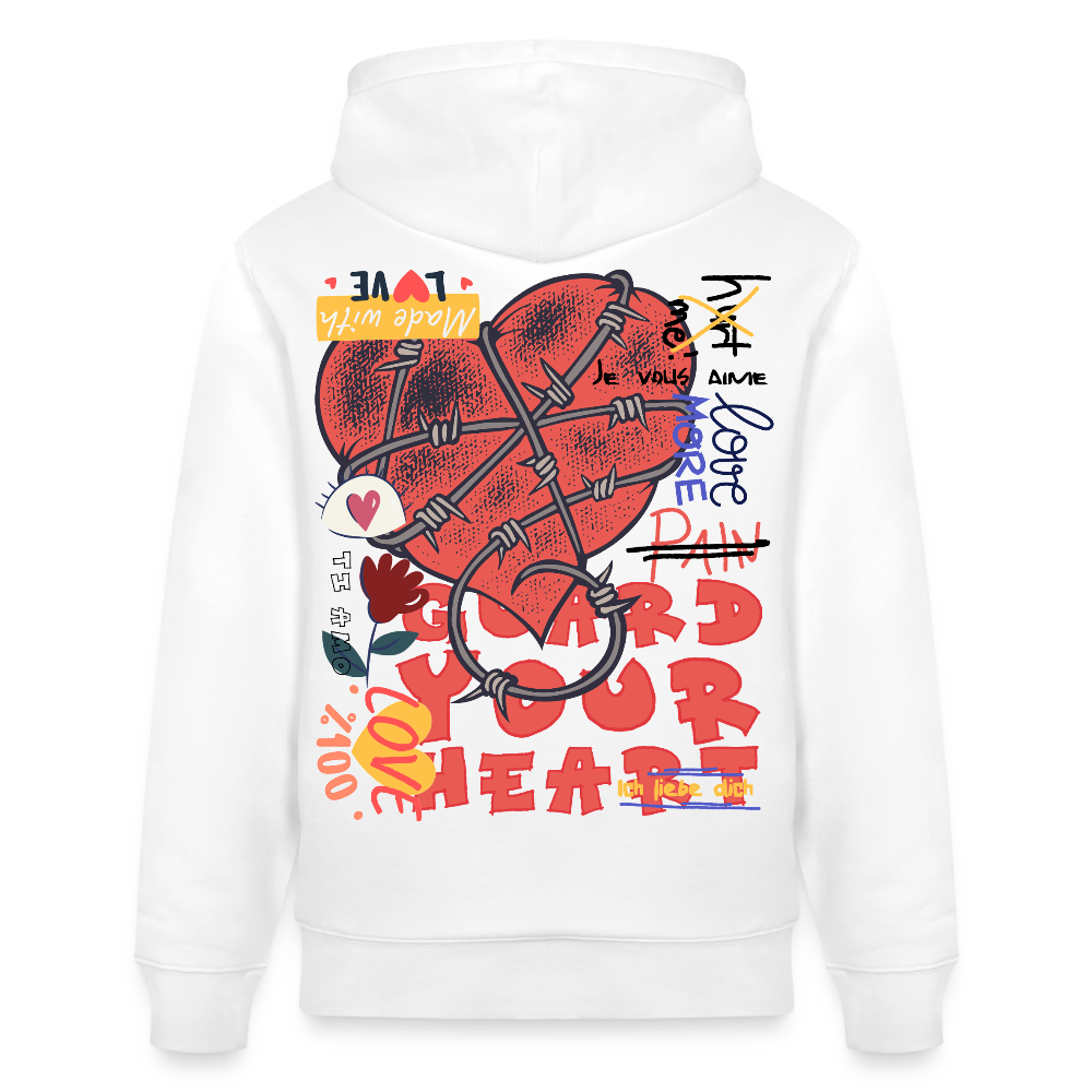 Orvandir, Herz, 1st | Cruiser, Unisex Bio-Hoodie - Weiß