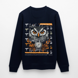 Marid, Eule, 1st | Roller, Unisex Bio-Sweatshirt - Navy