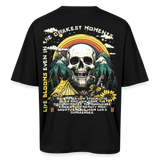 Panian, Berge, 1st | Breezy, Oversized Unisex T-Shirt - Schwarz