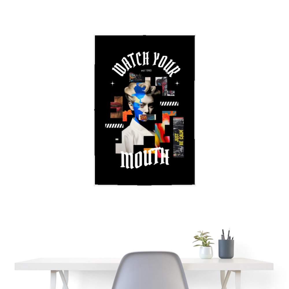 Dewrês, Frau, 1st | Poster 60x90 cm - Weiß