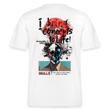 Titanis, Totenkopf, 1st | Essential, Relaxed Fit Unisex Bio T-Shirt - Weiß