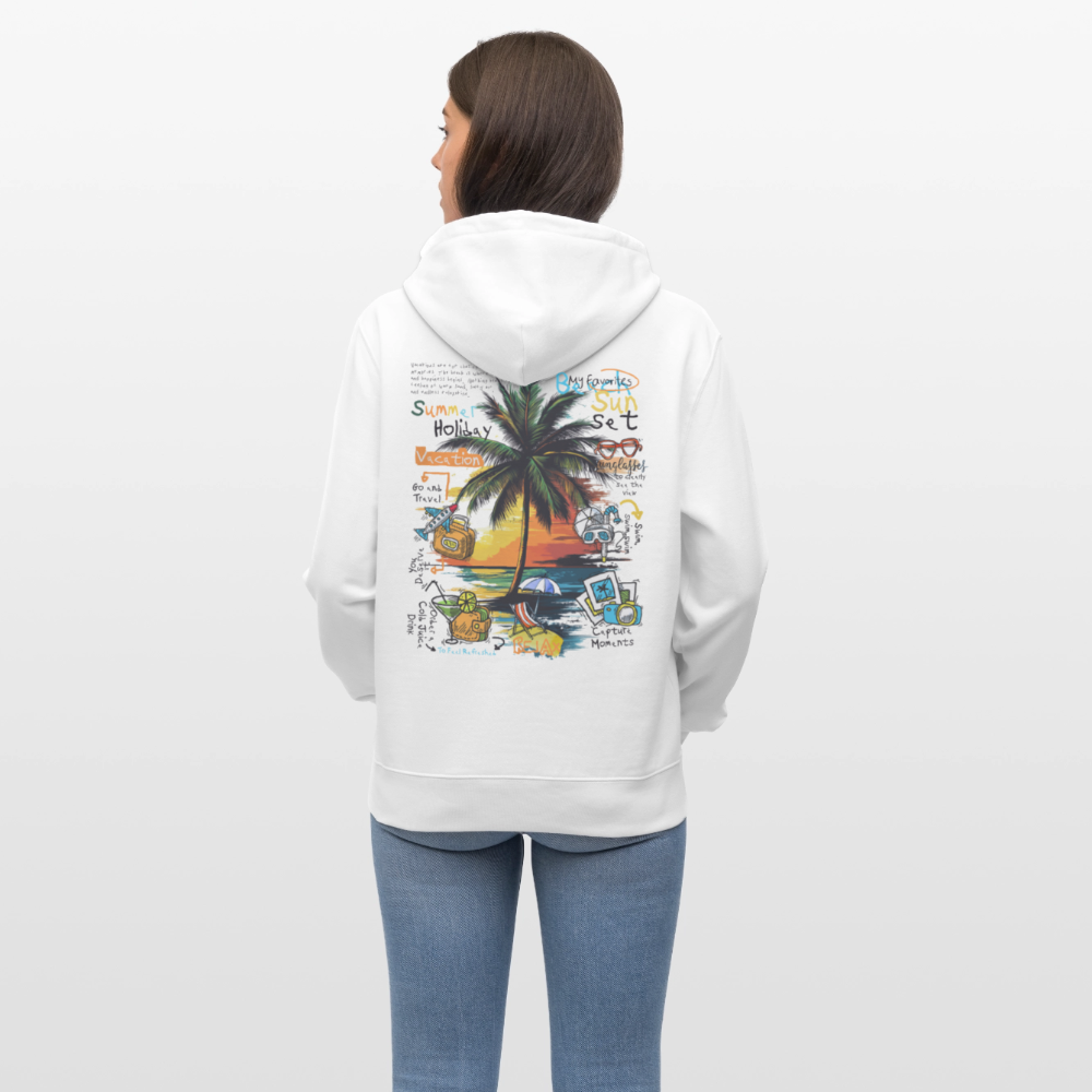 Magnarion, Palmen, 1st | Cruiser, Unisex Bio-Hoodie - Weiß