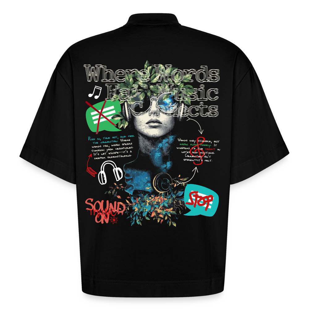Apollan, Musik, 1st | Boxy, Heavyweight Bio T-Shirt, Unisex - SOLID BLACK