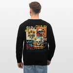Odysseus, Totenköpfe, 1st | Roller, Unisex Bio-Sweatshirt - Schwarz