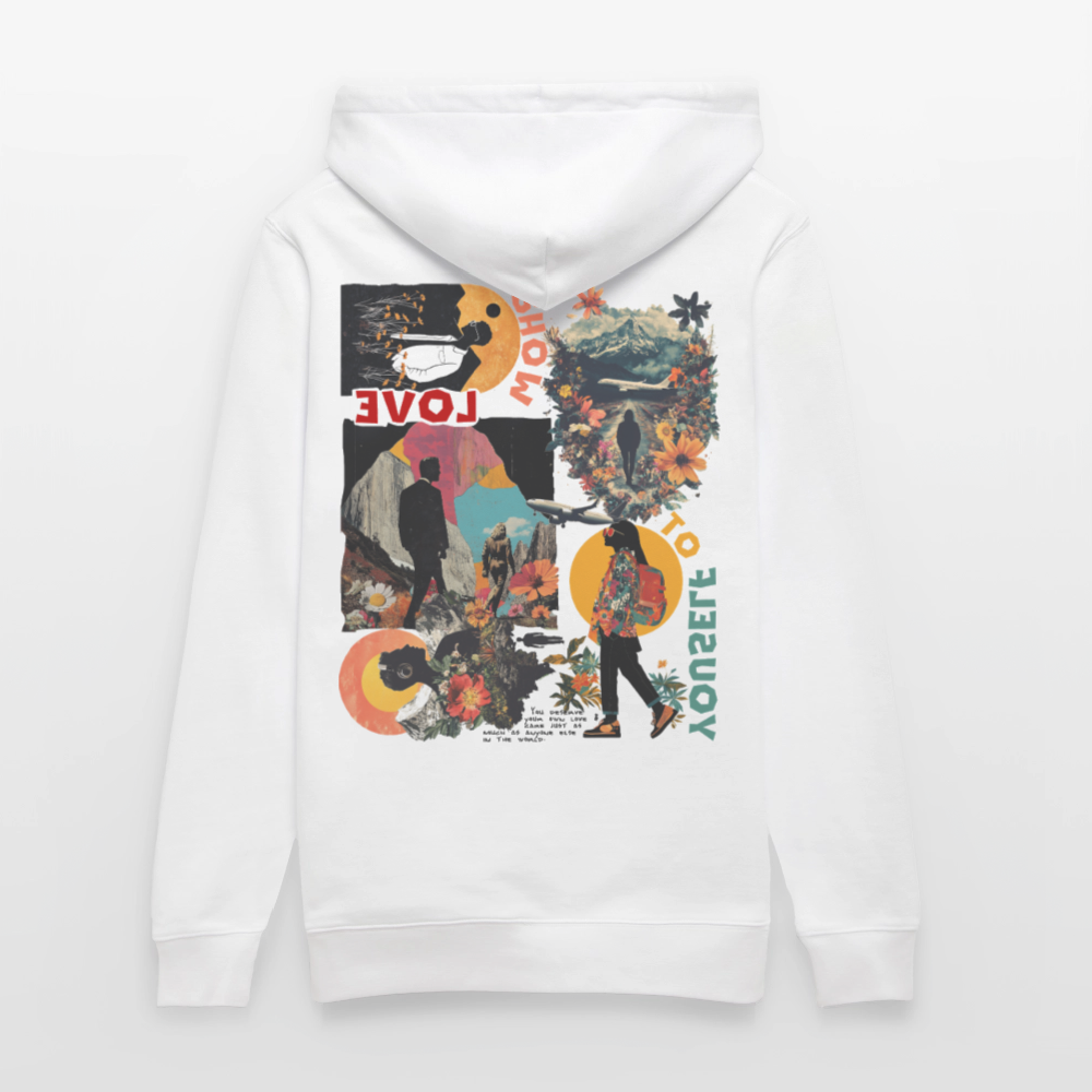 Vaelthorn, Berge, 1st | Cruiser, Unisex Bio-Hoodie - Weiß