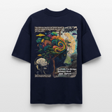 Aphroan, Bär, 1st | Blaster, Oversize Bio T-Shirt, Unisex - Navy