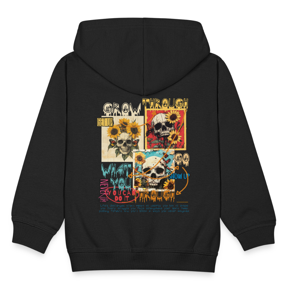 Odysseus, Totenköpfe, 1st | Kinder Zip Hoodie - Schwarz
