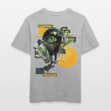 Stellara, Glühbirne, 1st | Essential, Relaxed Fit Unisex Bio T-Shirt - Grau meliert