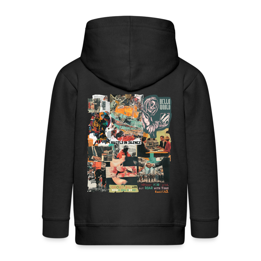 Aurelion, Office, 1st | Kinder Zip Hoodie - Schwarz