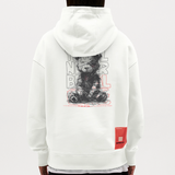 Astravor, Bär, 1st | Heavyweight Oversized Bio Hoodie, Unisex - OFF WHITE