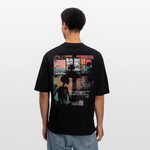 Erosan, Fenster, 1st | Breezy, Oversized Unisex T-Shirt - Schwarz