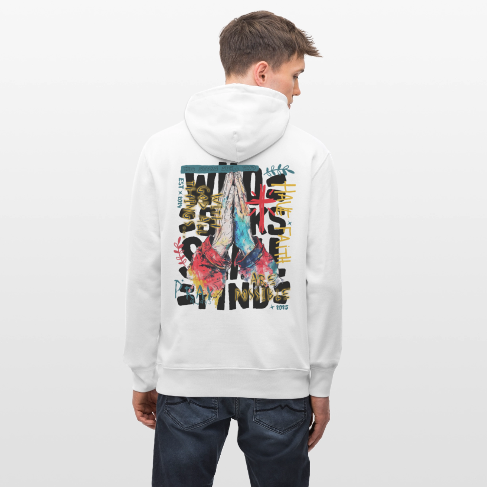 Therondir, Beten, 1st | Cruiser, Unisex Bio-Hoodie - Weiß