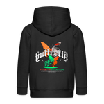 Noşîrêwan, Schmetterling, 1st | Kinder Zip Hoodie - Schwarz