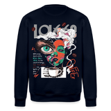 Zalzalak, Kaffee, 1st | Roller, Unisex Bio-Sweatshirt - Navy