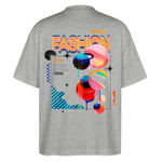 Ragnarion, Planeten, 1st | Blaster, Oversize Bio T-Shirt, Unisex - Grau meliert