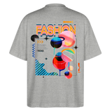 Ragnarion, Planeten, 1st | Blaster, Oversize Bio T-Shirt, Unisex - Grau meliert