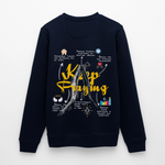 Maian, Beten, 1st | Roller, Unisex Bio-Sweatshirt - Navy