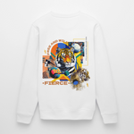 Kepleris, Tiger, 1st | Roller, Unisex Bio-Sweatshirt - Weiß