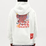 Orvandir, Herz, 1st | Heavyweight Oversized Bio Hoodie, Unisex - OFF WHITE