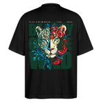 Irise, Leopard, 1st | Blaster, Oversize Bio T-Shirt, Unisex - Schwarz