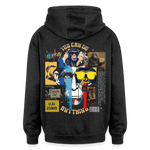 Xurjin, Affe, 1st | Freshhood, Oversized Unisex Hoodie - Anthrazit