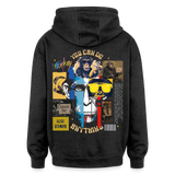Xurjin, Affe, 1st | Freshhood, Oversized Unisex Hoodie - Anthrazit