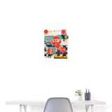 Solvarion, Stopp, 1st | Poster 40x60 cm - Weiß