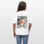 Eldrathis, Fahrrad, 1st | Blaster, Oversize Bio T-Shirt, Unisex - Weiß