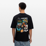 Nüwa, Wandern, 1st | Breezy, Oversized Unisex T-Shirt - Schwarz
