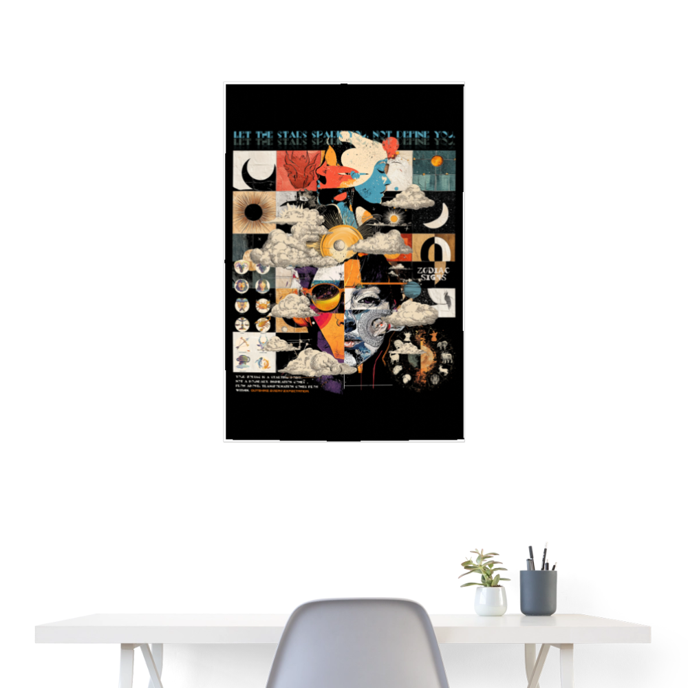Hekatean, Sternzeichen, 1st | Poster 60x90 cm - Weiß