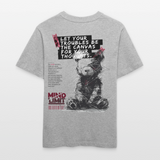 Zentharis, Bär, 1st | Essential, Relaxed Fit Unisex Bio T-Shirt - Grau meliert