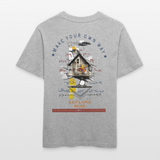 Durnamar, Vogel, 1st | Essential, Relaxed Fit Unisex Bio T-Shirt - Grau meliert