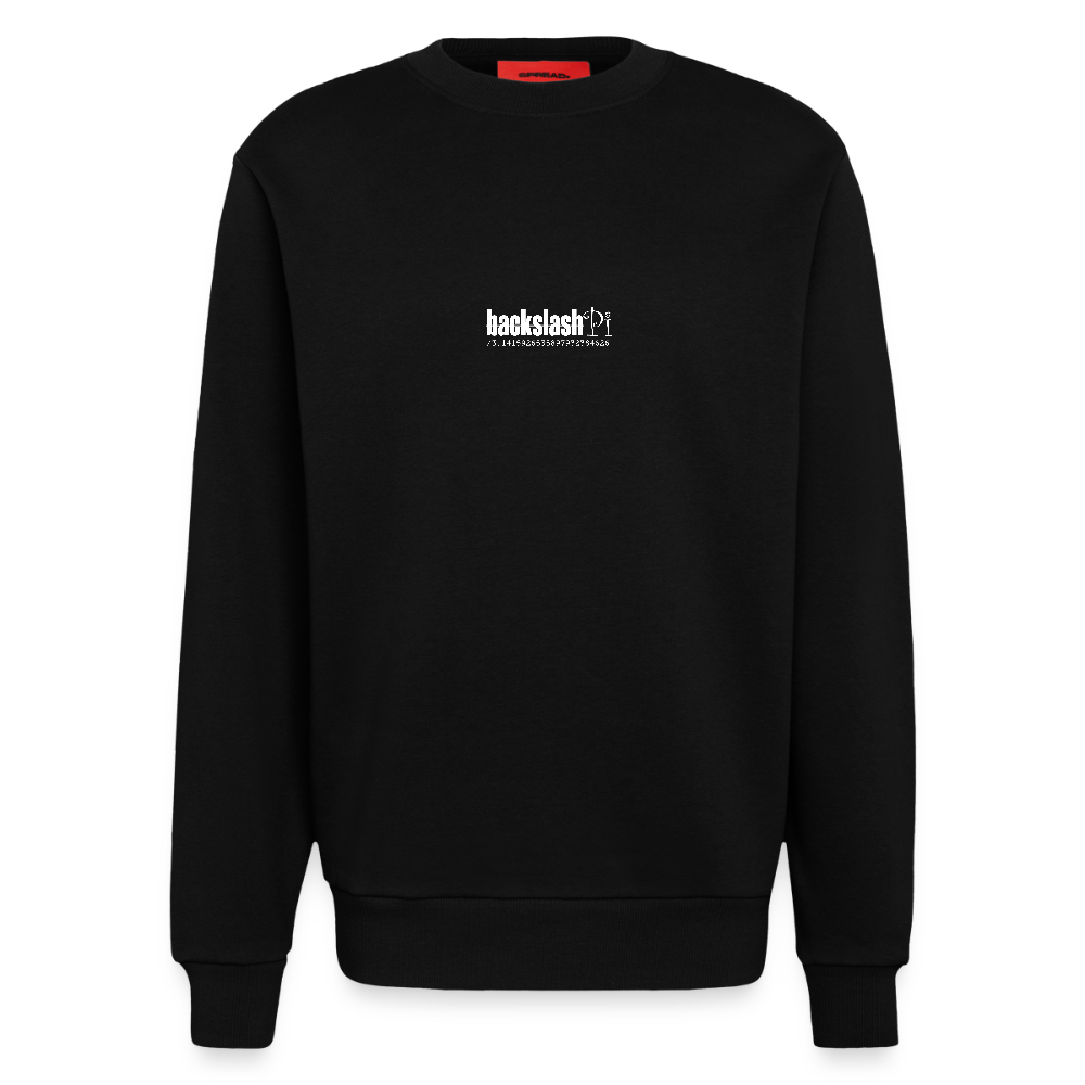 Posei, Taube, 1st | Heavyweight Oversized Bio Sweater, Unisex - SOLID BLACK