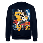 Kronan, Gesicht, 1st | Roller, Unisex Bio-Sweatshirt - Navy