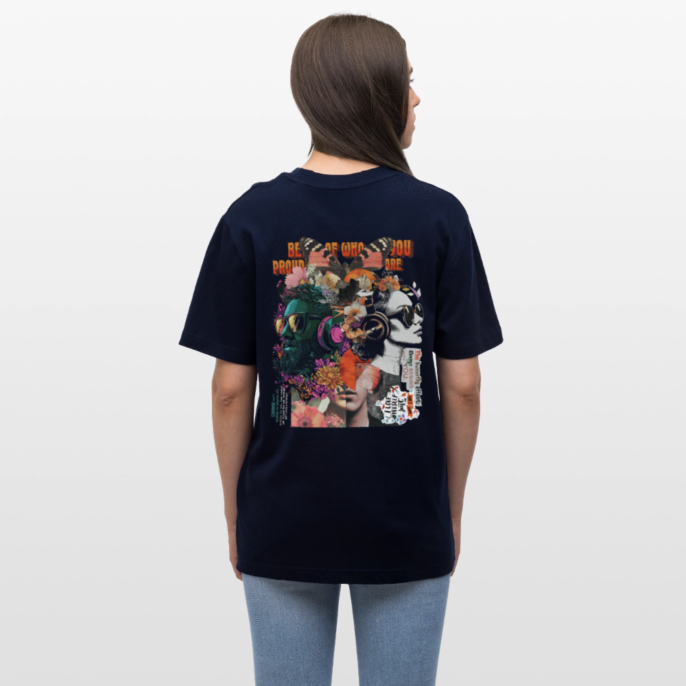 Qareen, Sonnenbrille, 1st | Essential, Relaxed Fit Unisex Bio T-Shirt - Navy