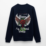 Amaterasu , Engelsflügel, 1st | Roller, Unisex Bio-Sweatshirt - Navy