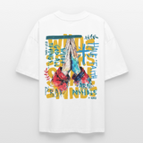 Perseus2, Beten, 1st | Blaster, Oversize Bio T-Shirt, Unisex - Weiß